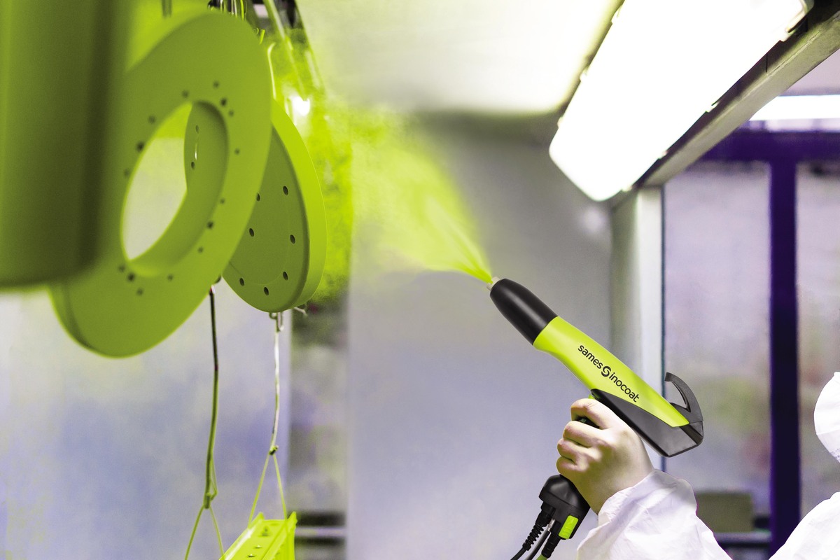 Precisión electrostática y eficiencia en pintura en polvo