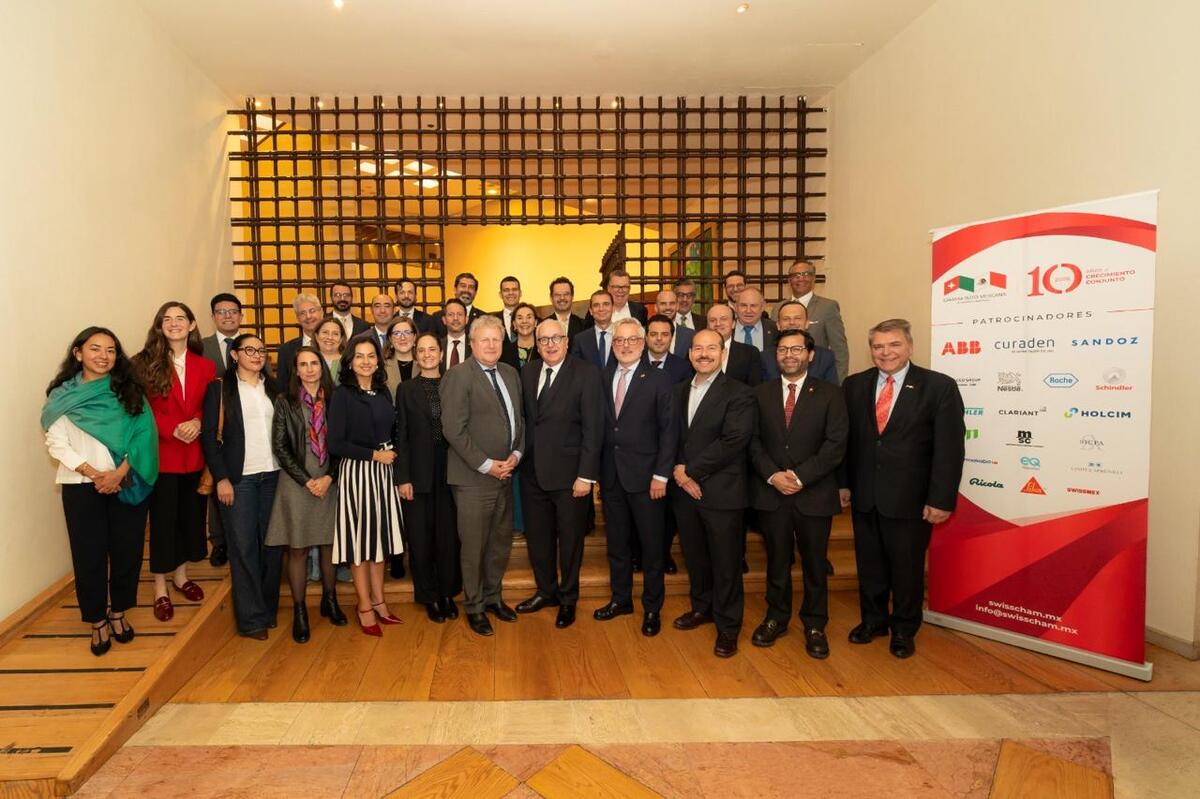 Suiza proyecta inversiones por 1,240 millones de dólares en México durante 2026