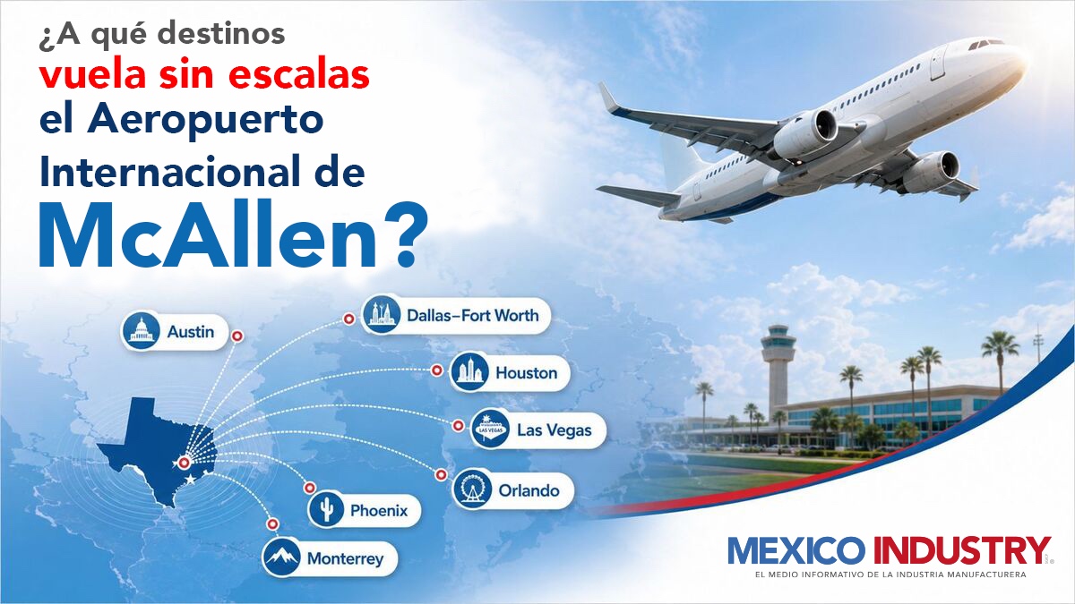 ¿A qué ciudades puedes volar de forma directa desde el Aeropuerto Internacional de McAllen?