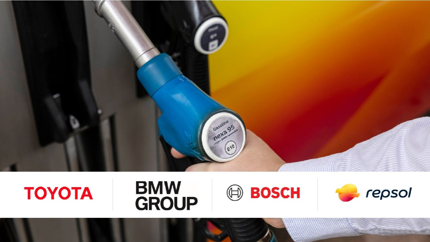 BMW, Toyota, Bosch y Repsol lanzan programa de vehículos que funcionan con gasolina 100% renovable