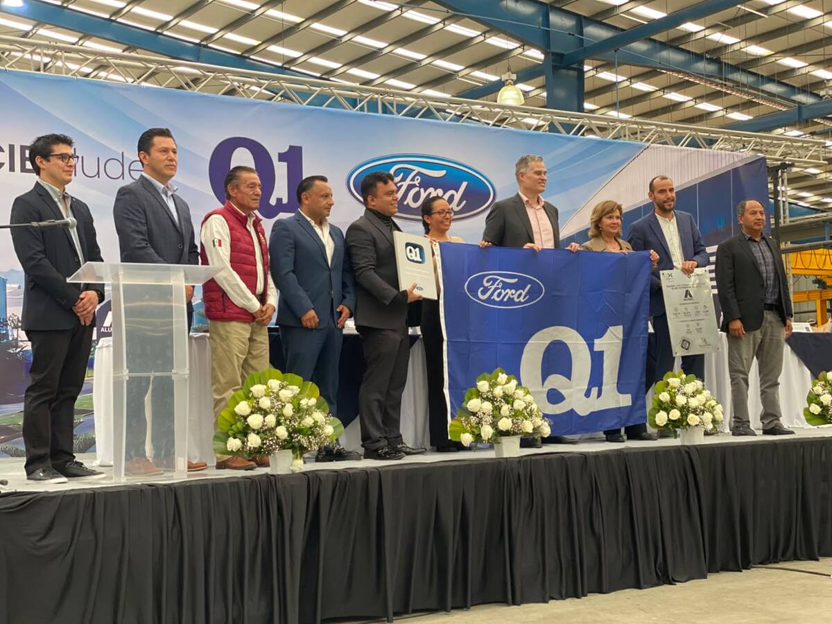 Ford reconoce a ALUDEC México con la certificación Q1 por su excelencia  en manufactura y calidad