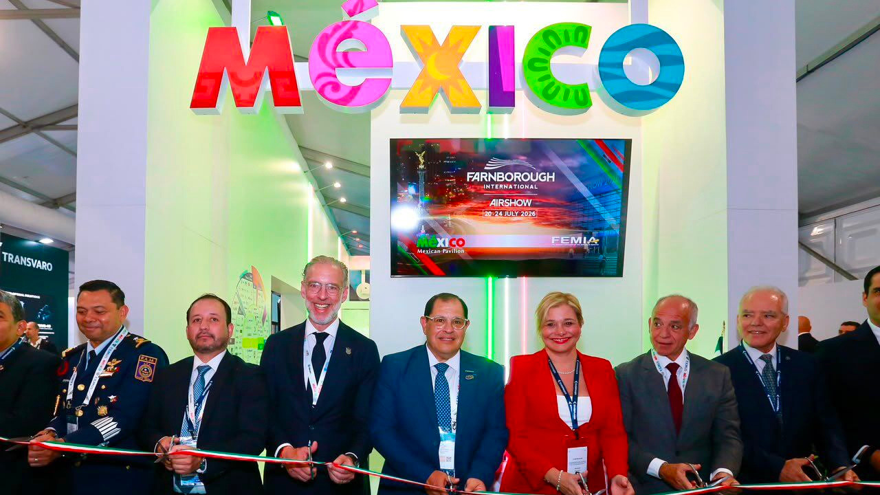 Pabellón de México en Farnborough 2026 destaca la fortaleza del sector aeroespacial