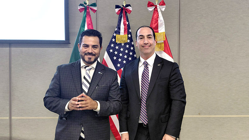 Javier Cendejas, presidente de COMCE Noreste y Andrés Franco, director de COMCE Noreste.