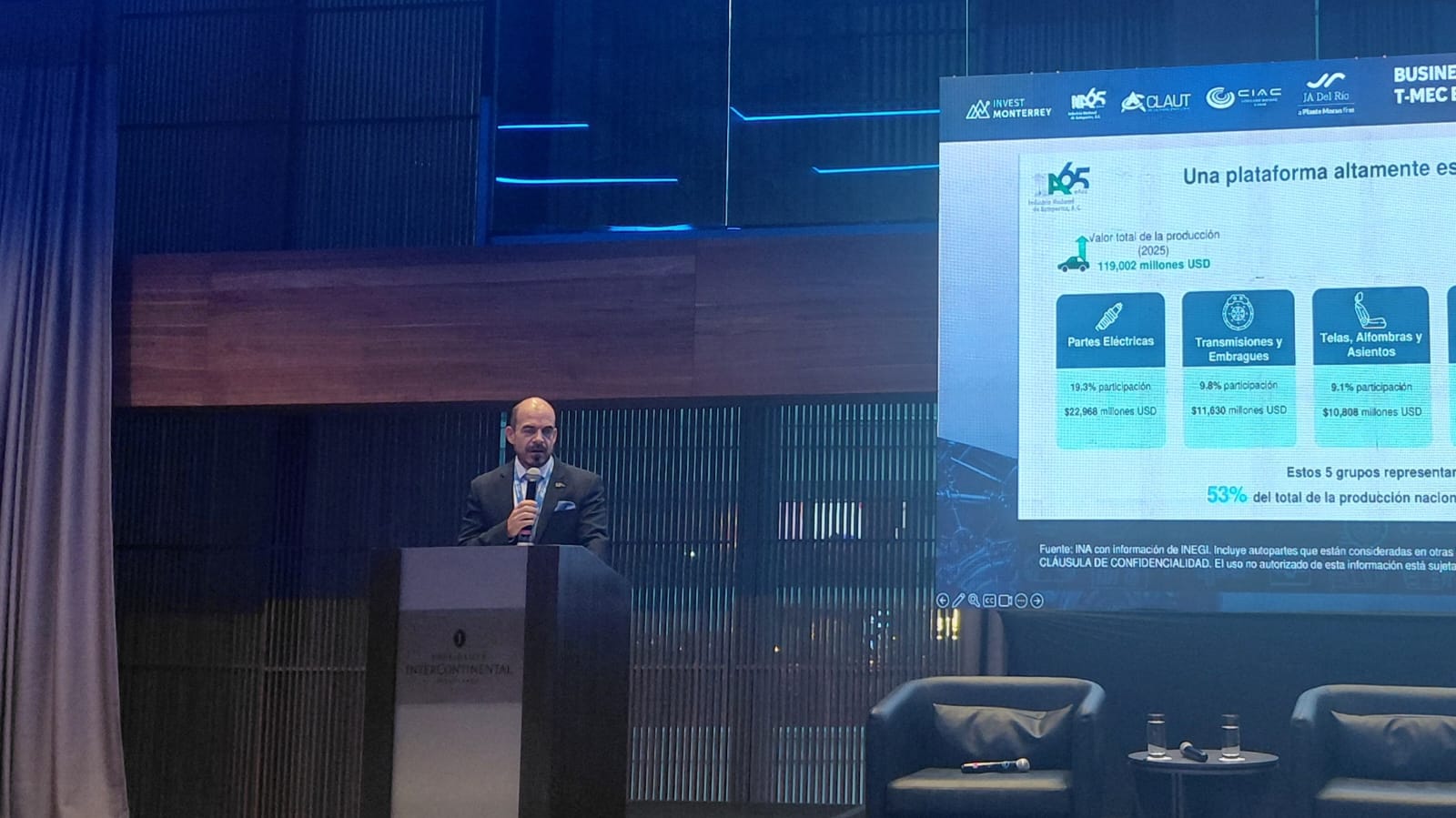 Gabriel Padilla, director general de la INA, compartió la perspectiva del sector de autopartes ante los cambios en las reglas comerciales de Norteamérica.