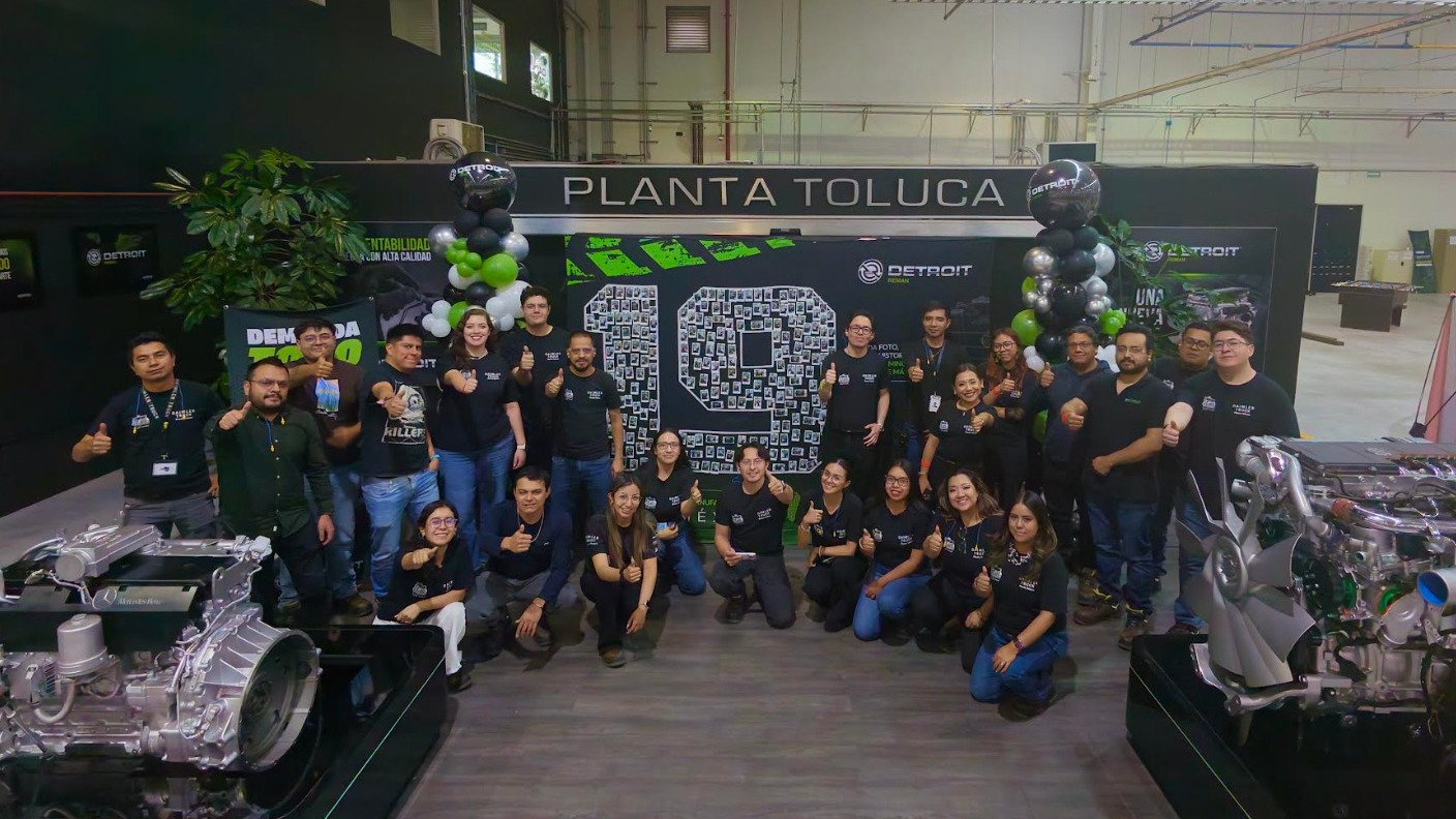 Detroit Reman Toluca cumple 19 años y fortalece la cadena de suministro de Daimler Truck en Norteamérica y Latinoamérica
