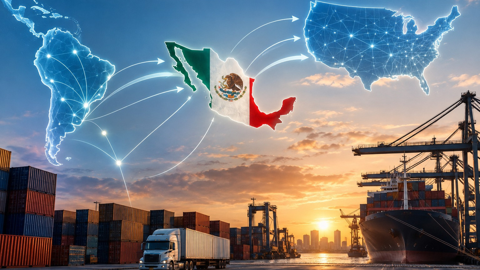 Exportaciones de México a Sudamérica superan 6,700 mdd y crecen cerca de 18%