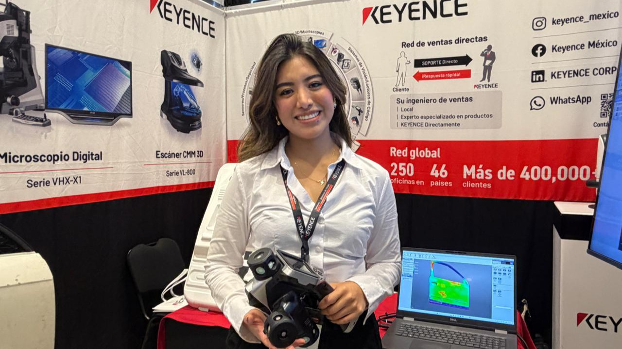 Keyence presenta en Meximold tecnología de escaneo 3D para la industria mexicana