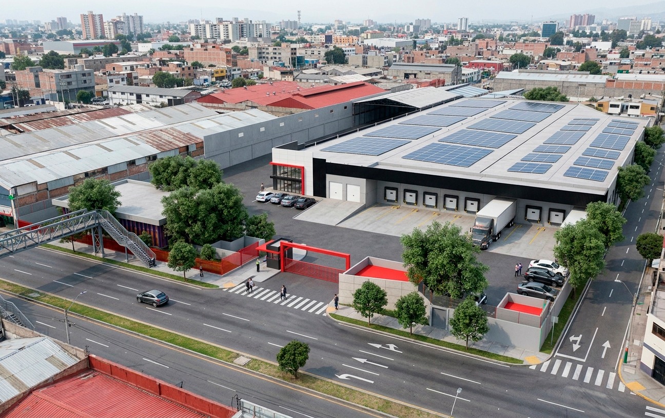 La compañía rehabilitará una antigua fábrica sobre Avenida Rojo Gómez para desarrollar un complejo de última milla de más de 24,000 m², con infraestructura para vehículos eléctricos y generación solar.